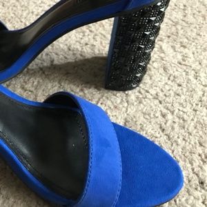 Kenneth Cole Rhinestone Stud Heels- Never Worn